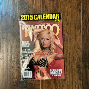 Tattoo Magazine January‎ 2015 Calendar With Pinup Models And Vintage Art Sealed